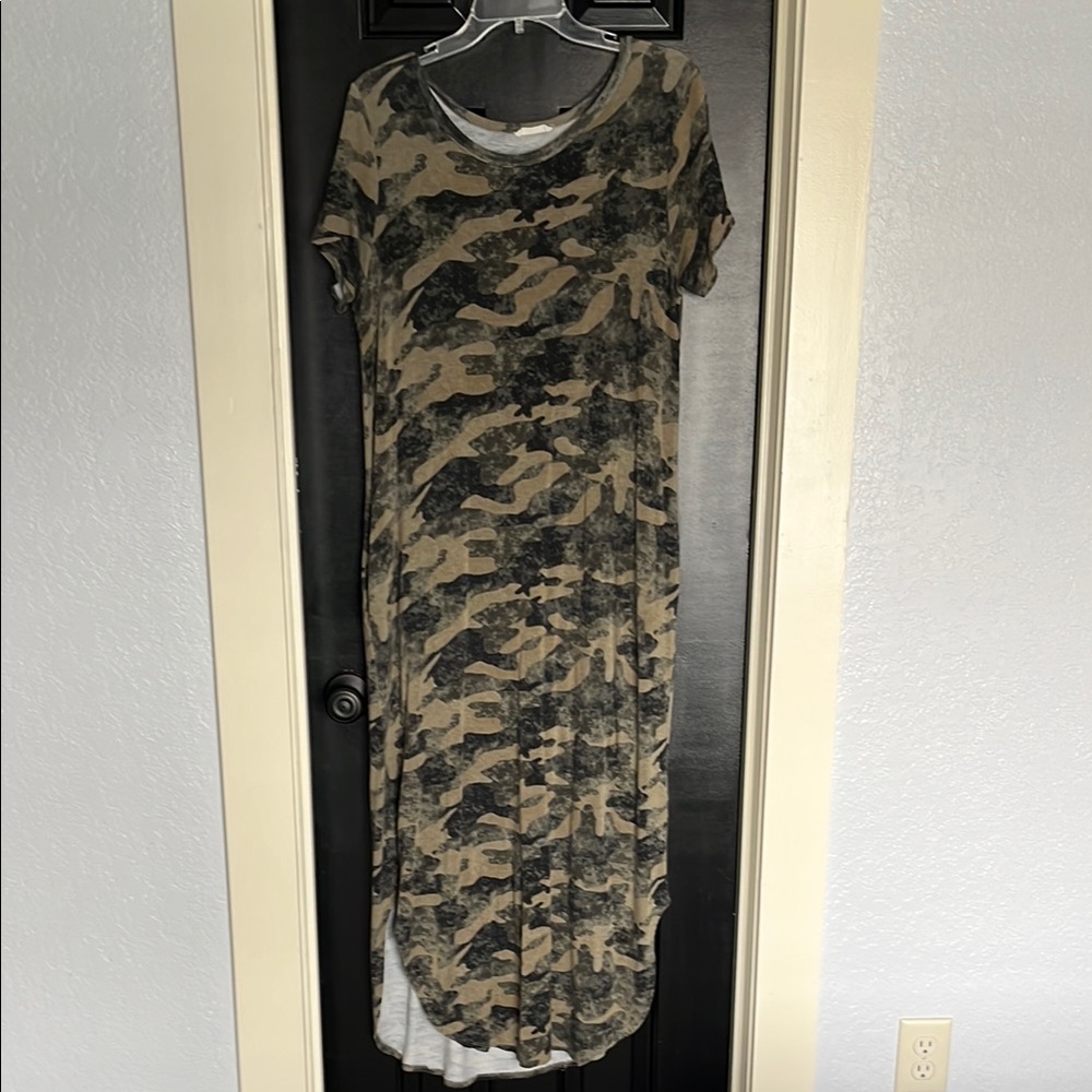 Camo Print Women's Dress